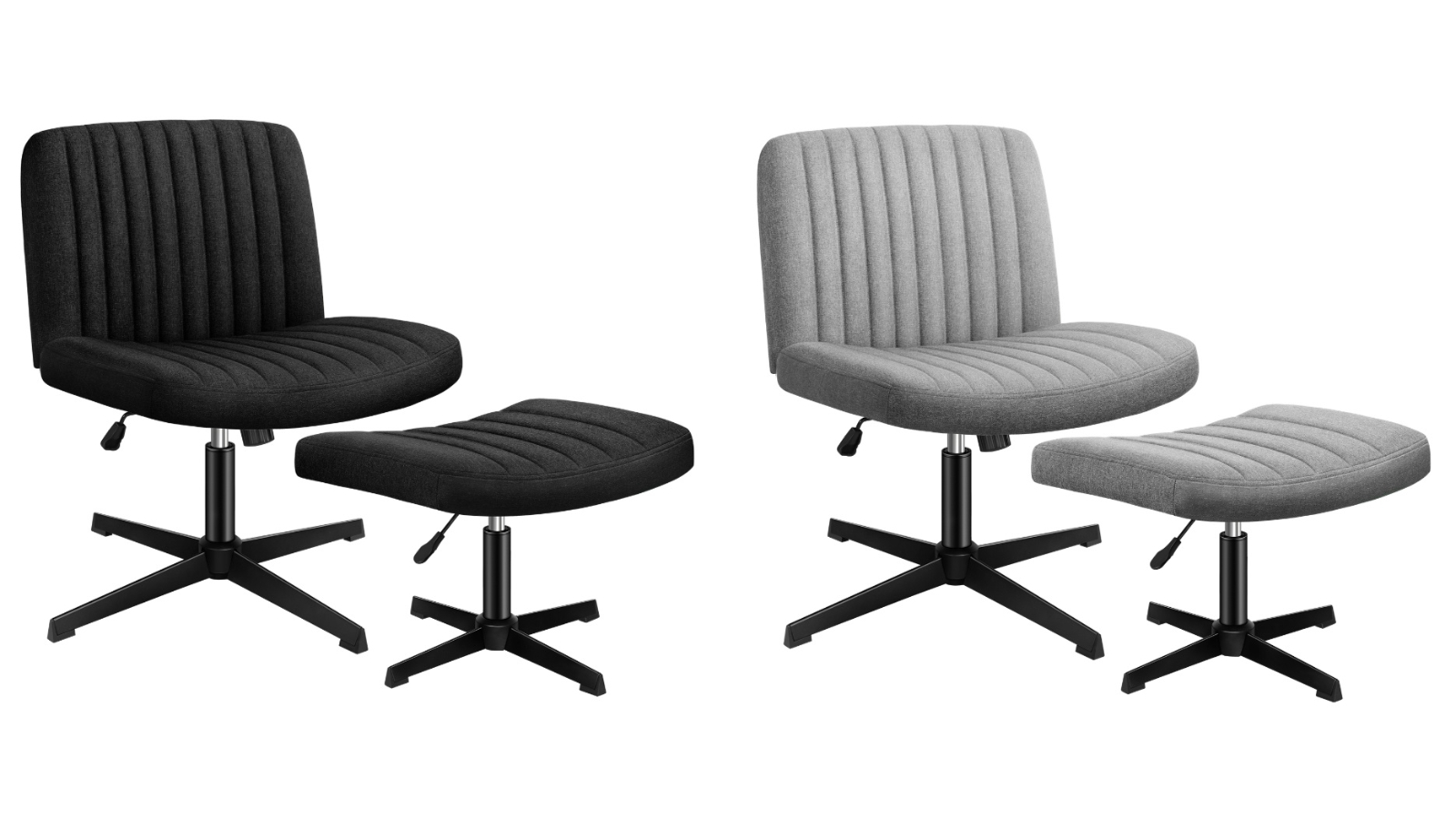 ALFORDSON Fabric Office Chair with Ottoman