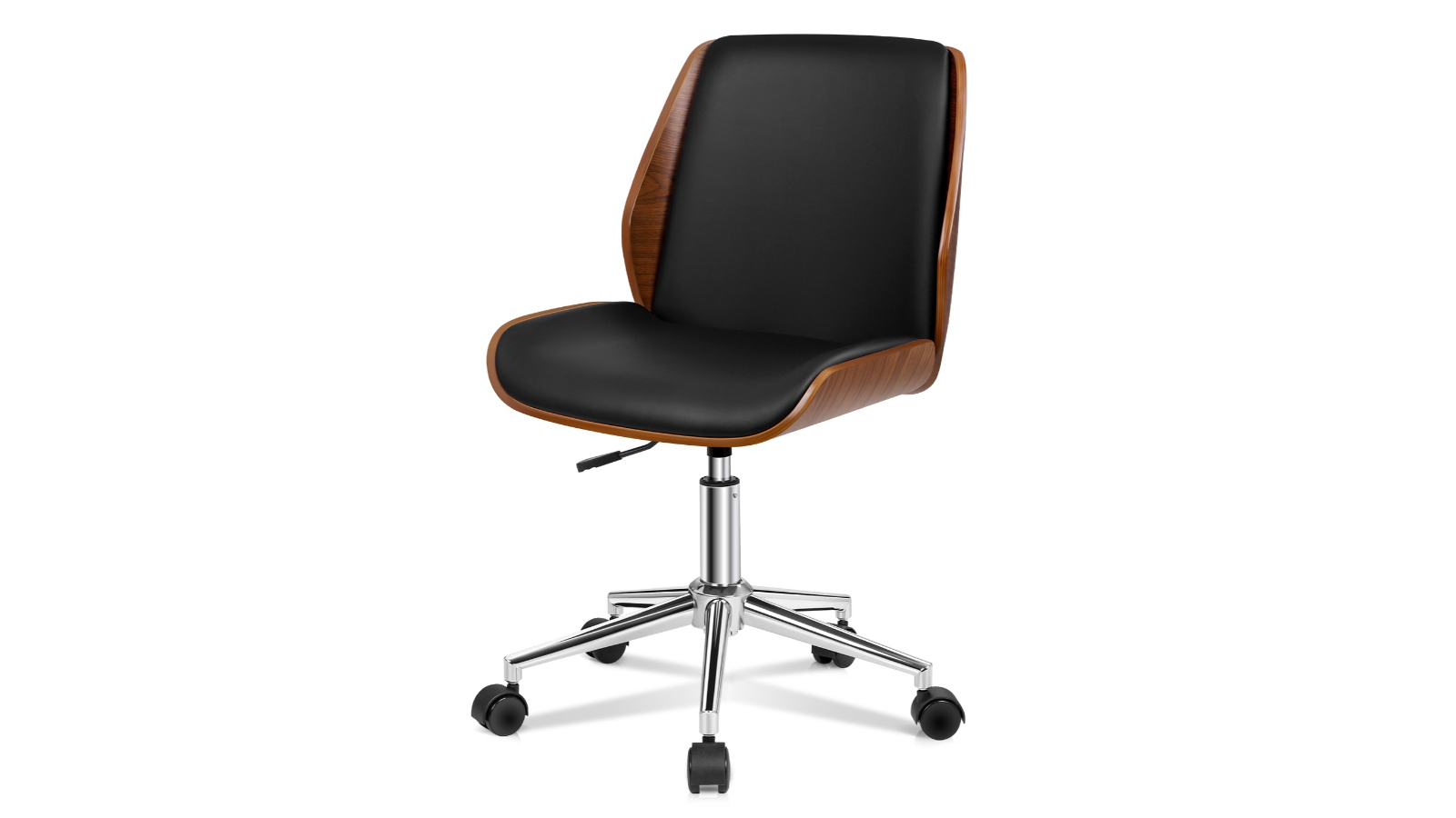 ALFORDSON PU Wooden Office Chair - Black
