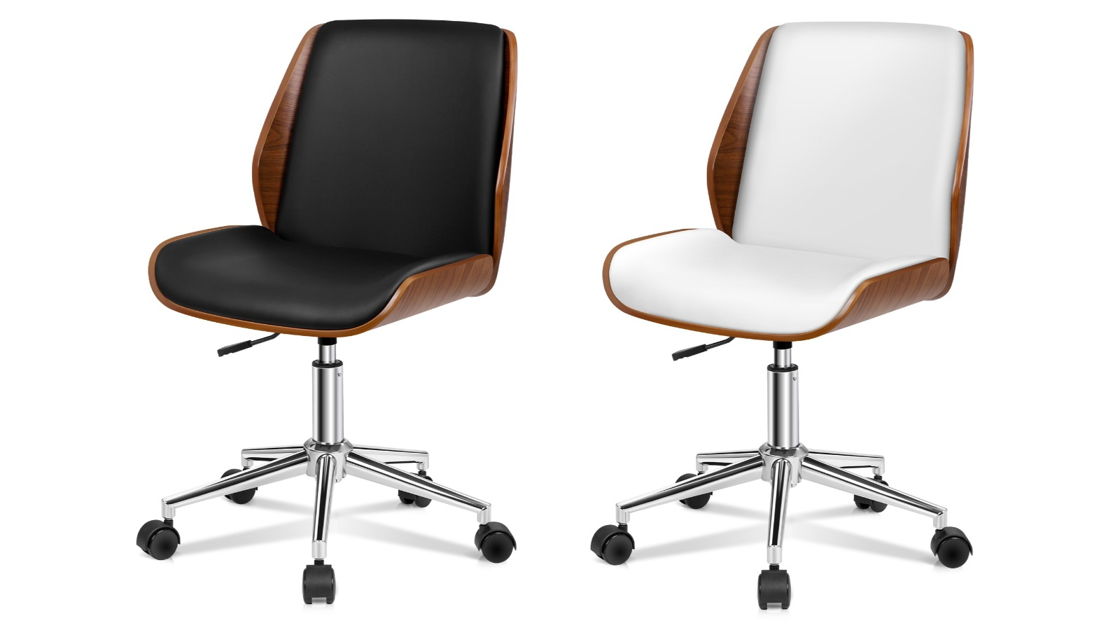 ALFORDSON PU Wooden Office Chair