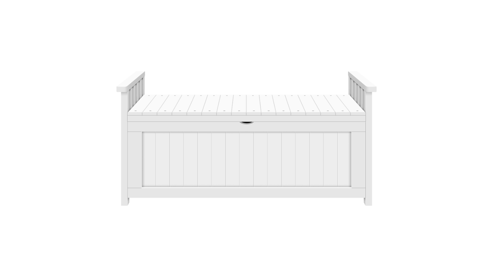 ALFORDSON Outdoor White Storage Box Wooden Garden Bench Chest