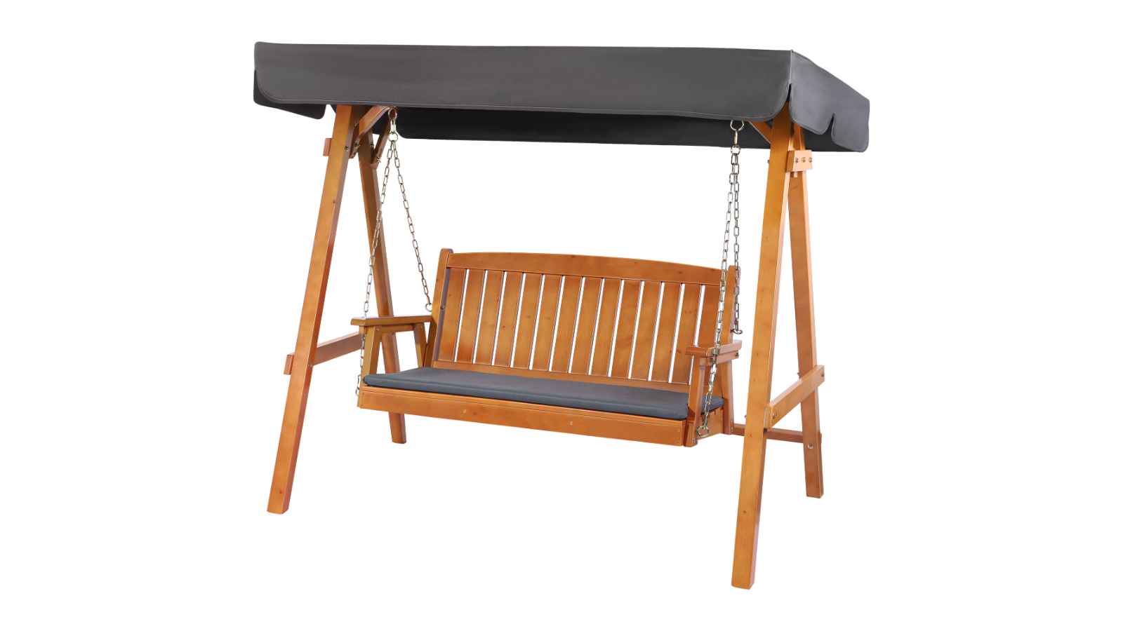 ALFORDSON Swing Teak Chair Outdoor Wooden Garden Patio Bench Canopy - X-Large