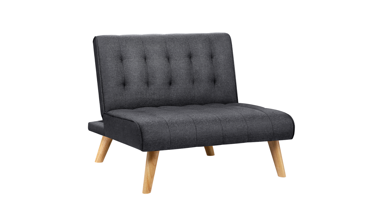 Alfordson Fabric Single Seater Recliner Sofa Bed - Grey