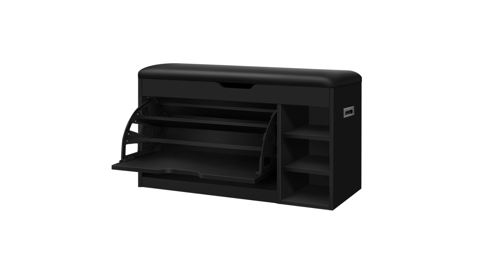 ALFORDSON 18 Pair Bench Shoe Cabinet - Black