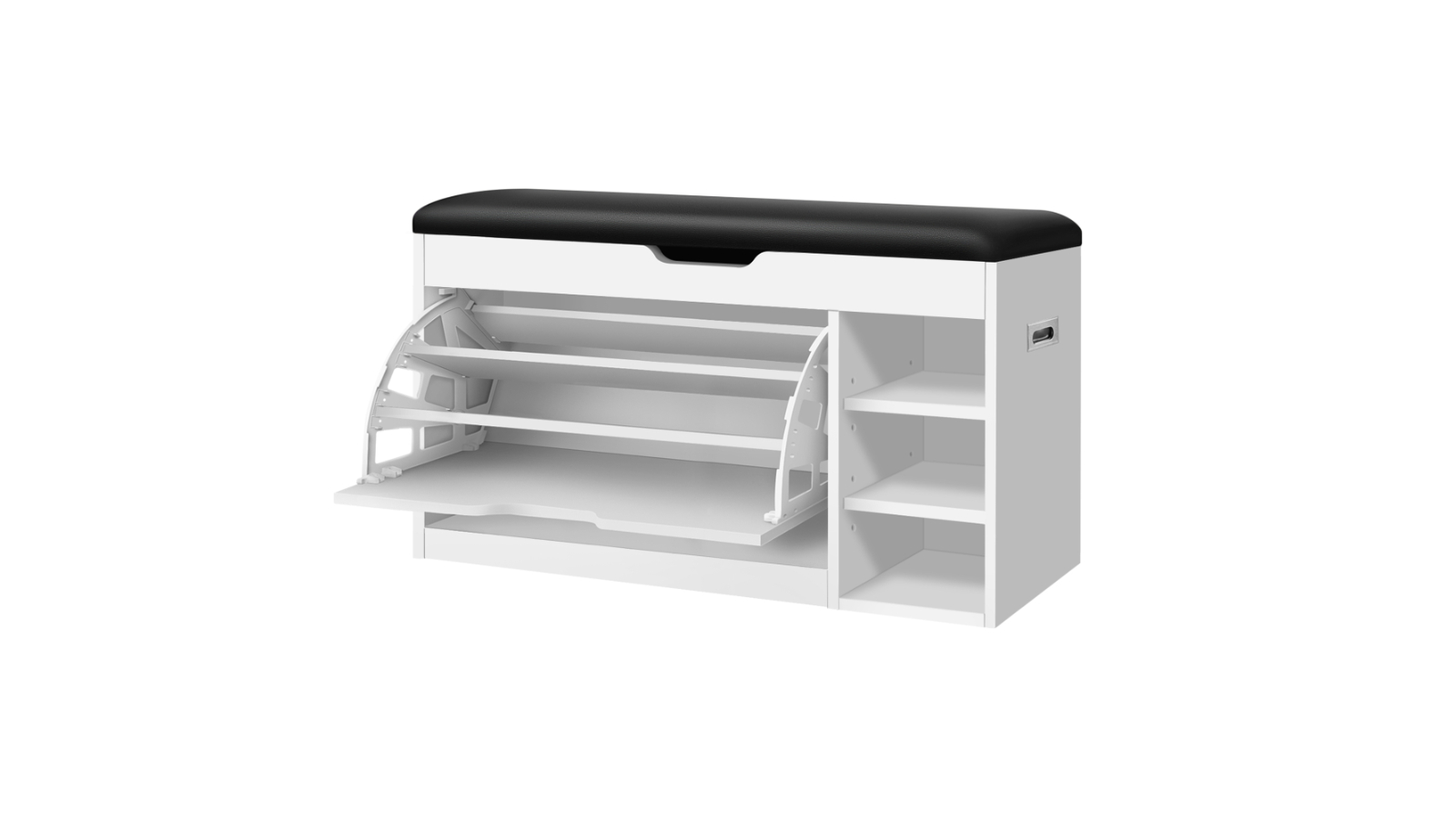 ALFORDSON 18 Pair Bench Shoe Cabinet White Harvey Norman