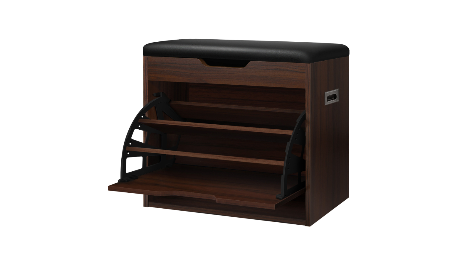 ALFORDSON 12 Pair Bench Shoe Cabinet - Walnut