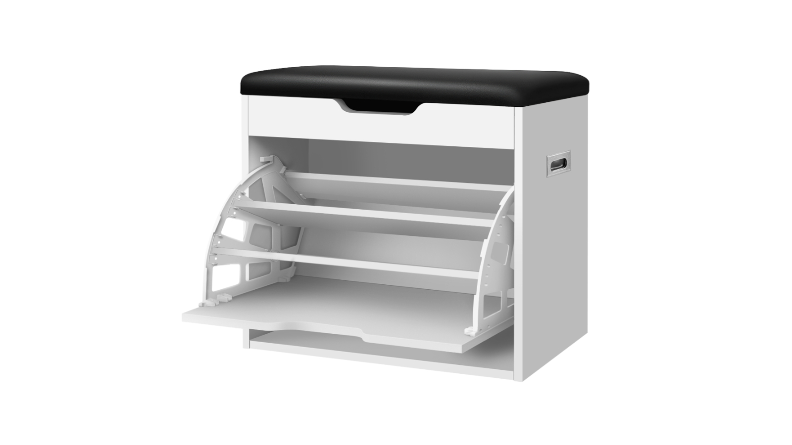 ALFORDSON 12 Pair Bench Shoe Cabinet - White