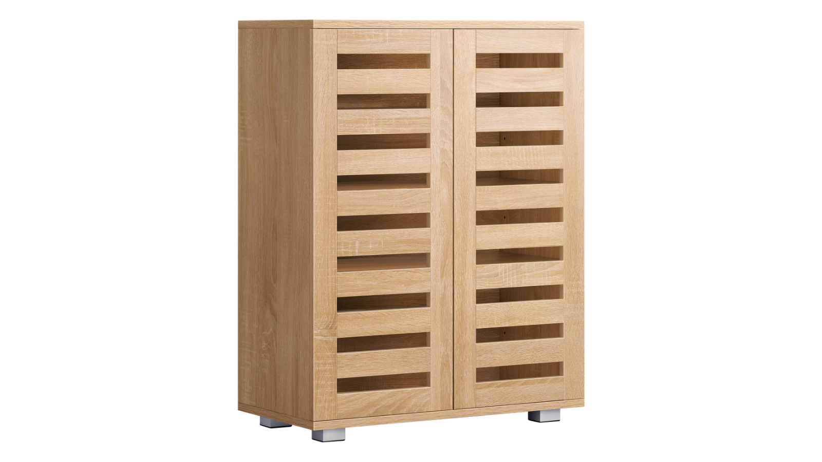 ALFORDSON 21 Pairs Shoe Cabinet Rack Storage Organizer Wood