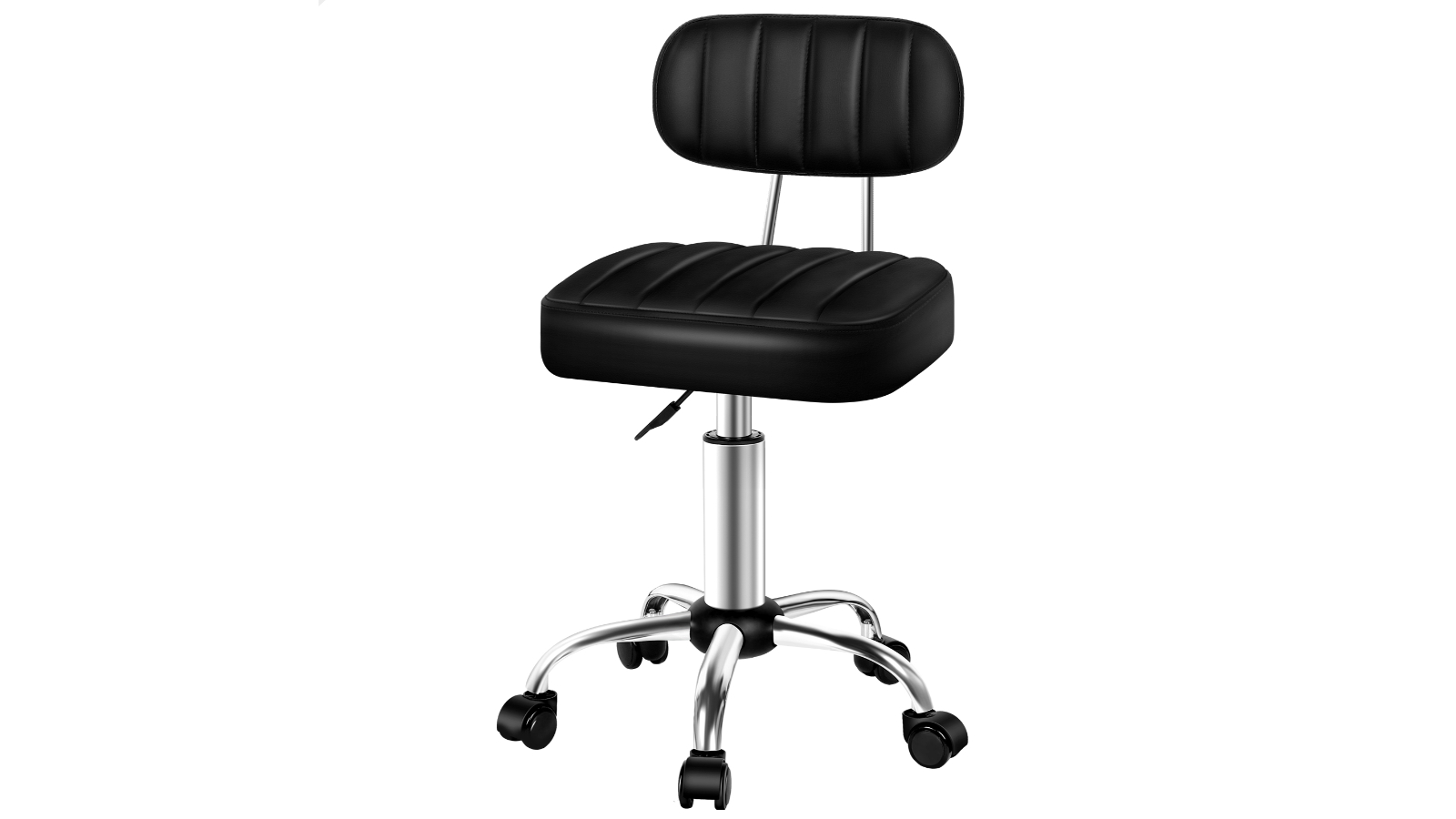 ALFORDSON Salon Backrest Stool - Black