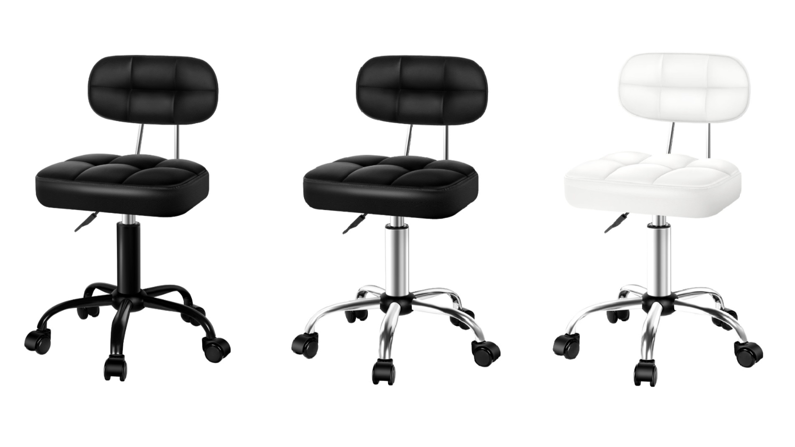 ALFORDSON Tufan Backrest Salon Stool