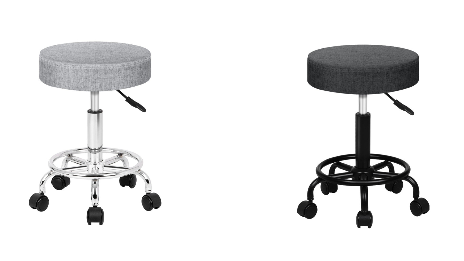 ALFORDSON Fabric Salon Stool 