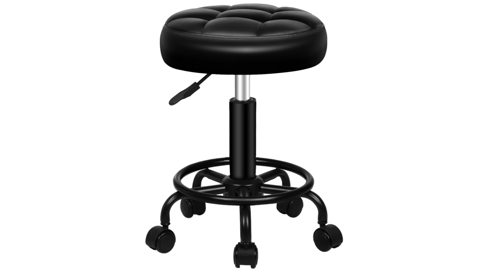 ALFORDSON Round Salon Stool - Black