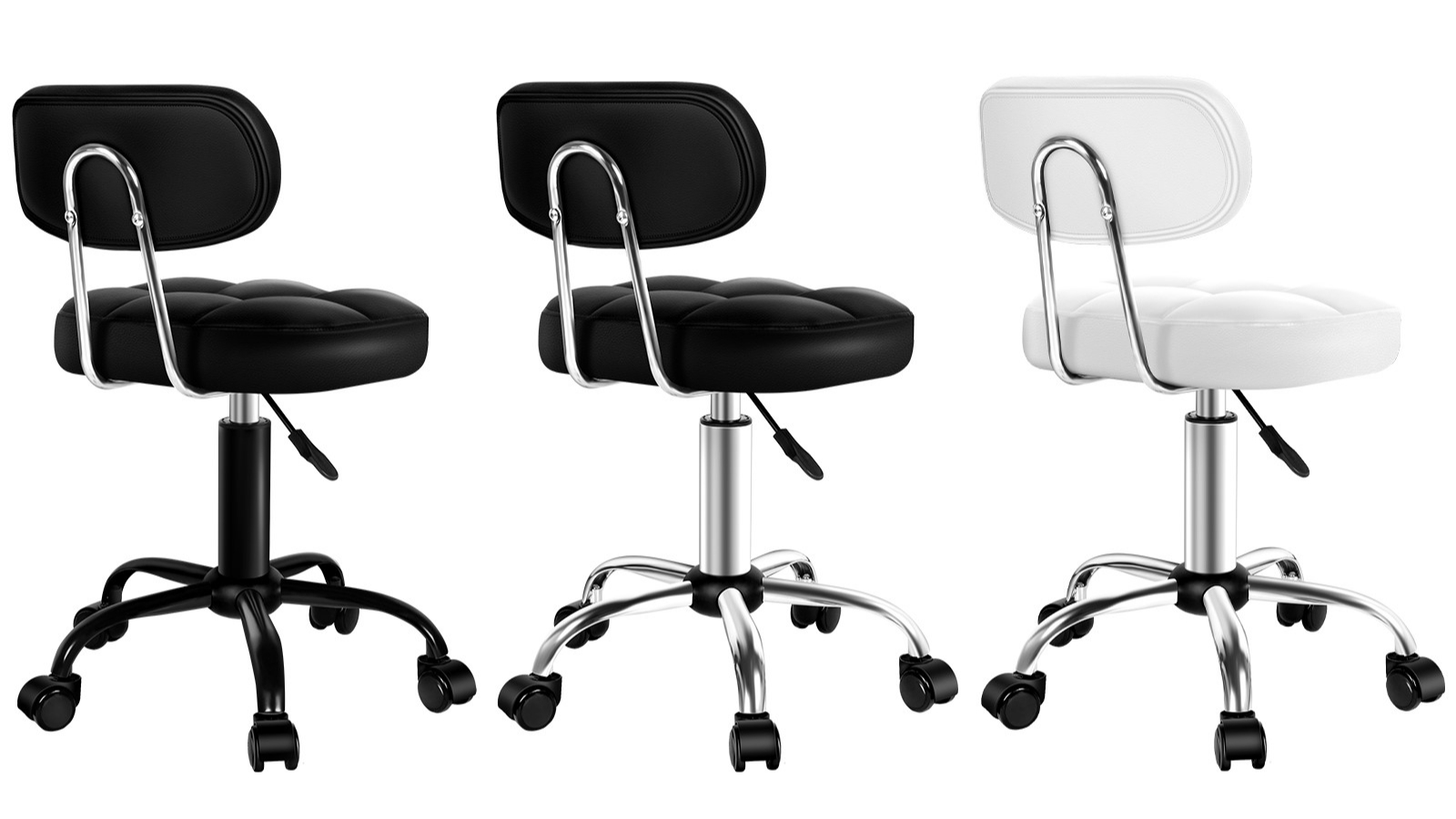 Alfordson Tufan Backrest Swivel Salon Stool
