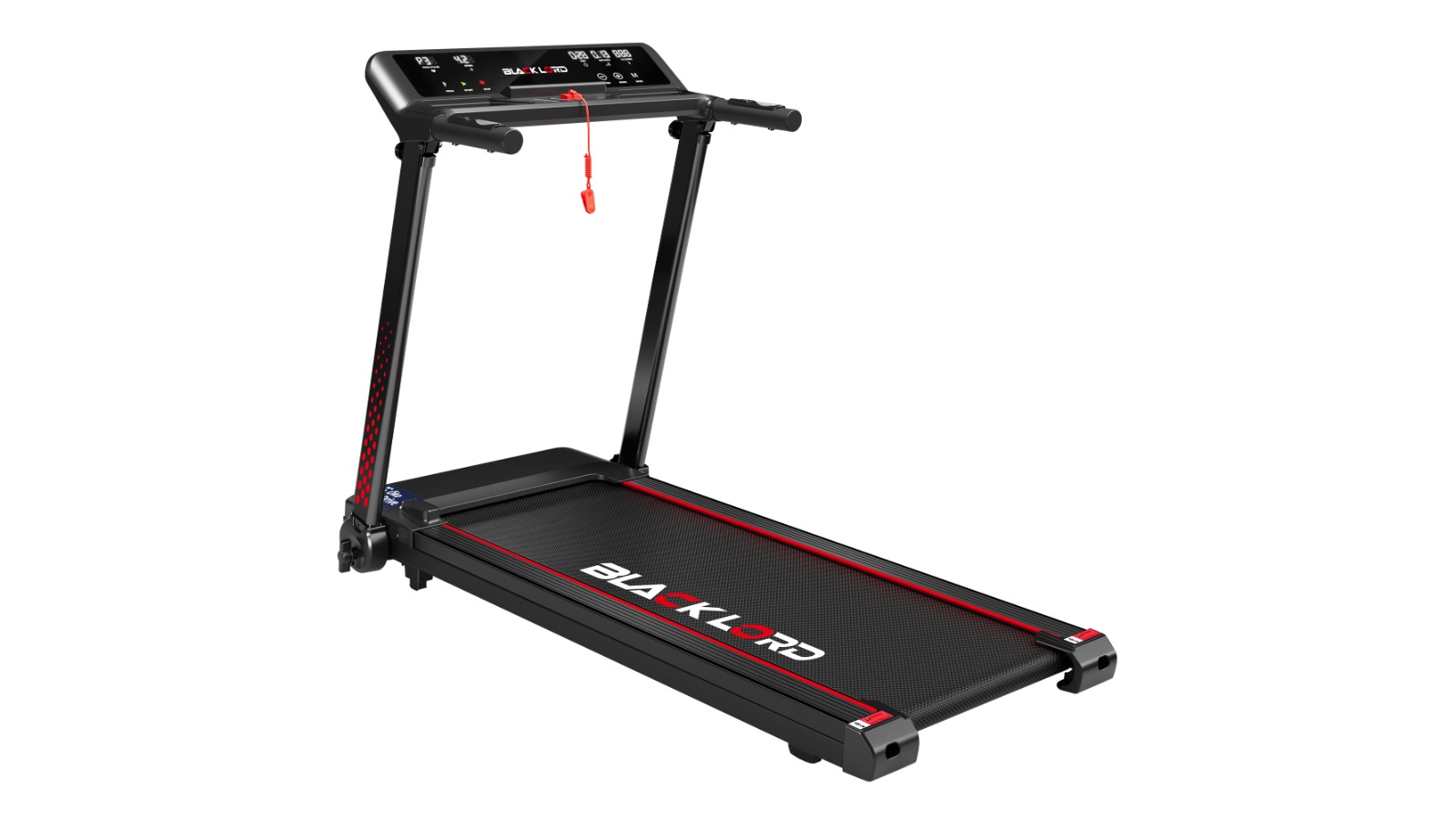 BLACK LORD Treadmill Electric Foldable Running Machine Black - 42CM