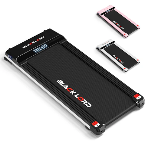 Black Lord 41cm Steel Frame Under Desk Electric Walking Pad