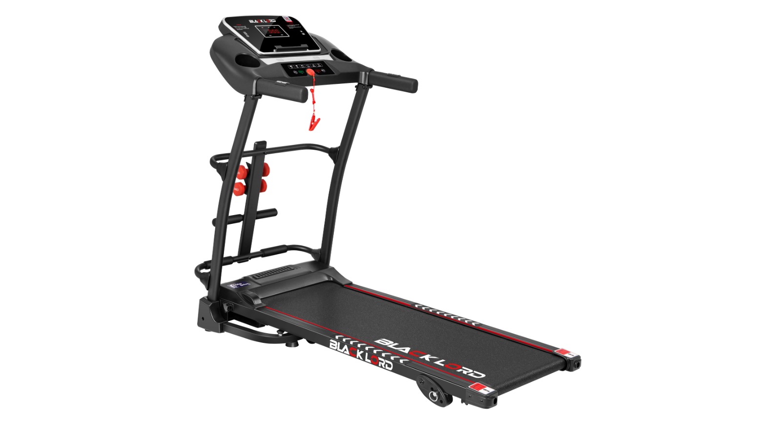 BLACK LORD Electric Treadmill Incline Run Machine Foldable BX220 400MM BELT 18KM/H SPEED