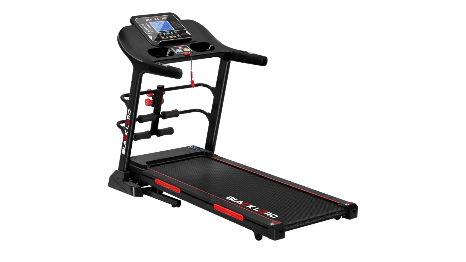 BLACK LORD Treadmill Electric Incline Running Machine Belt - 52CM