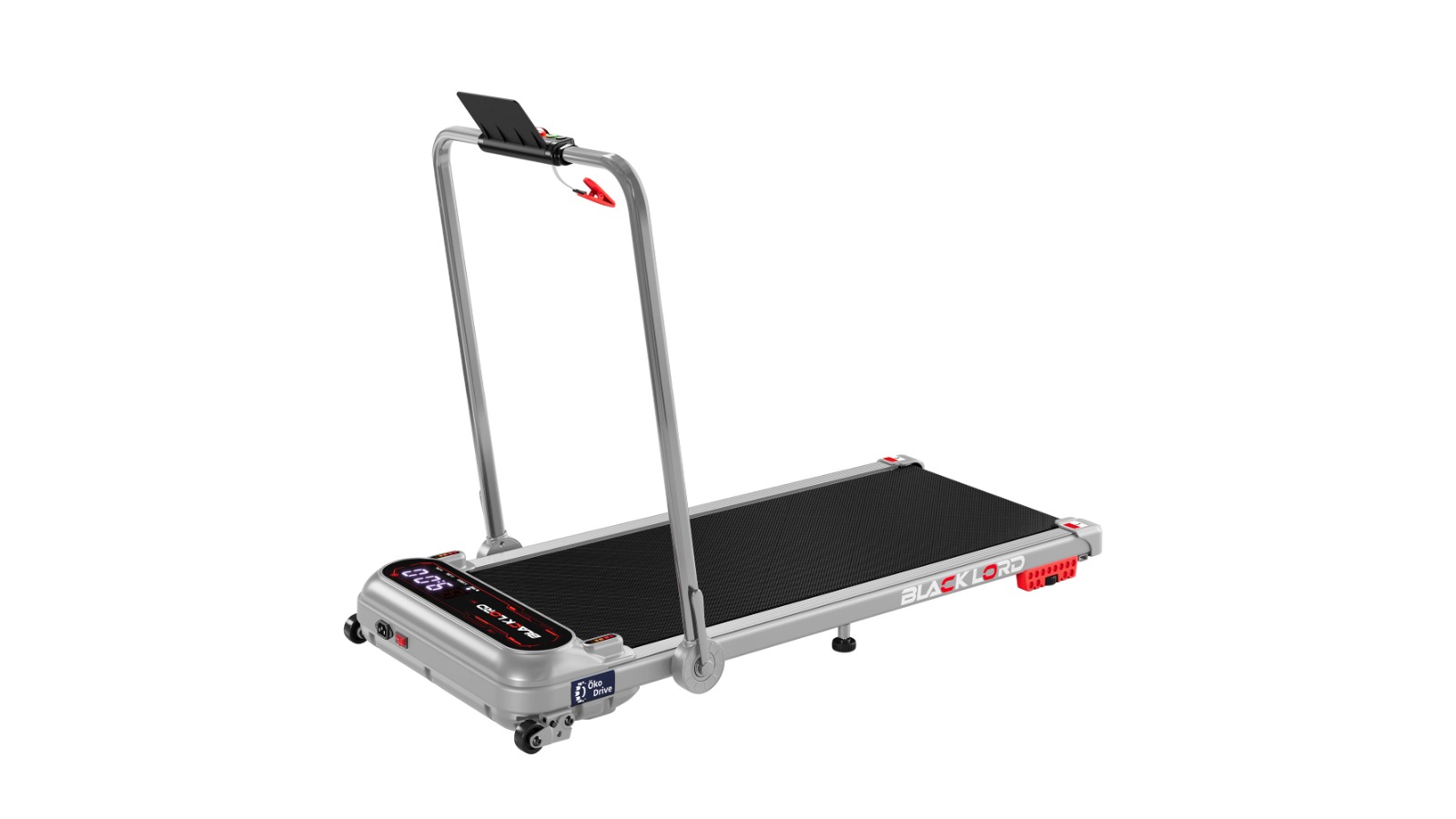 Black Lord Foldable Incline Treadmill Electric Walking Pad - Silver
