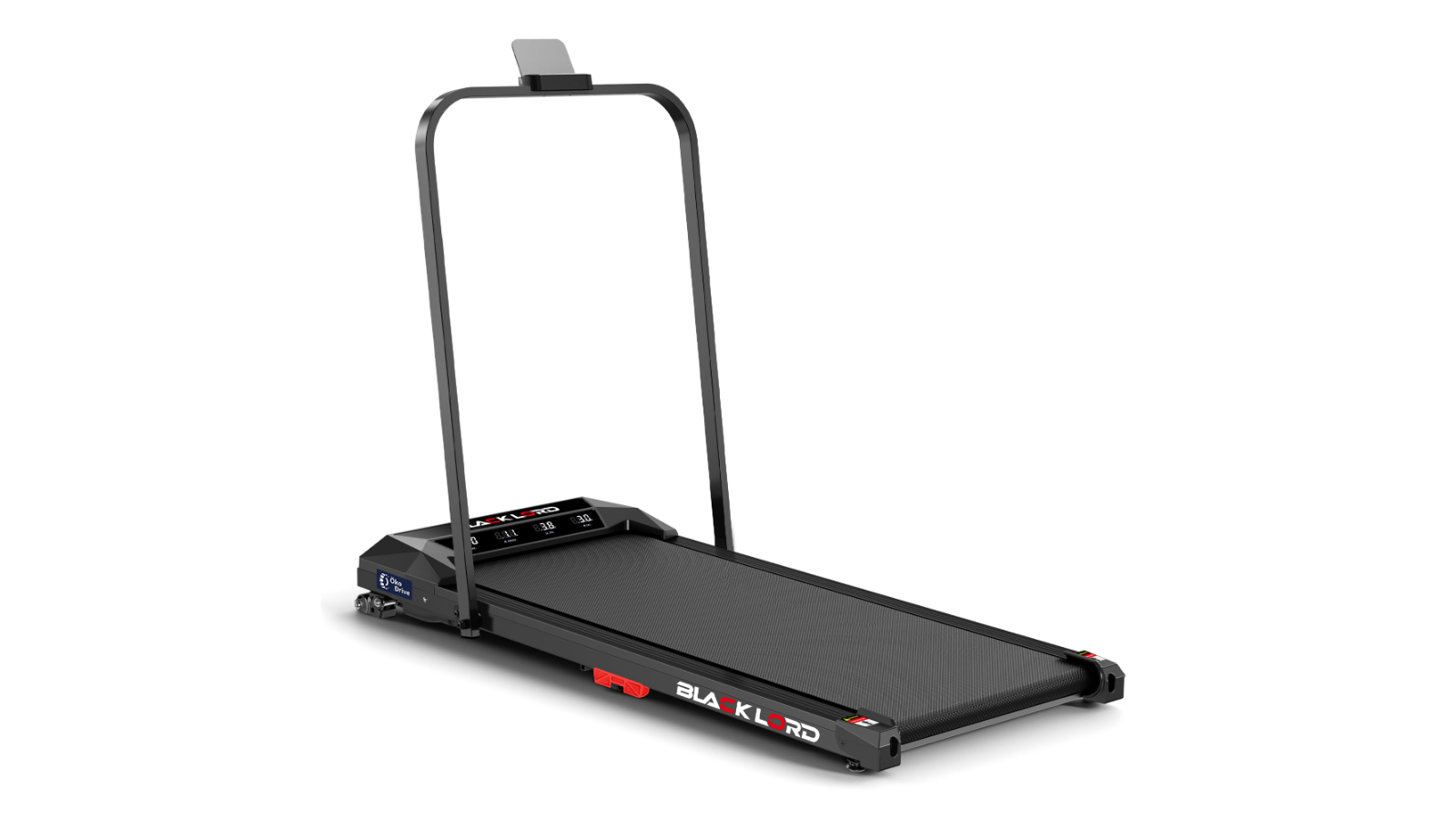 Black Lord Under Desk Foldable Incline Electric Walking Pad - Black