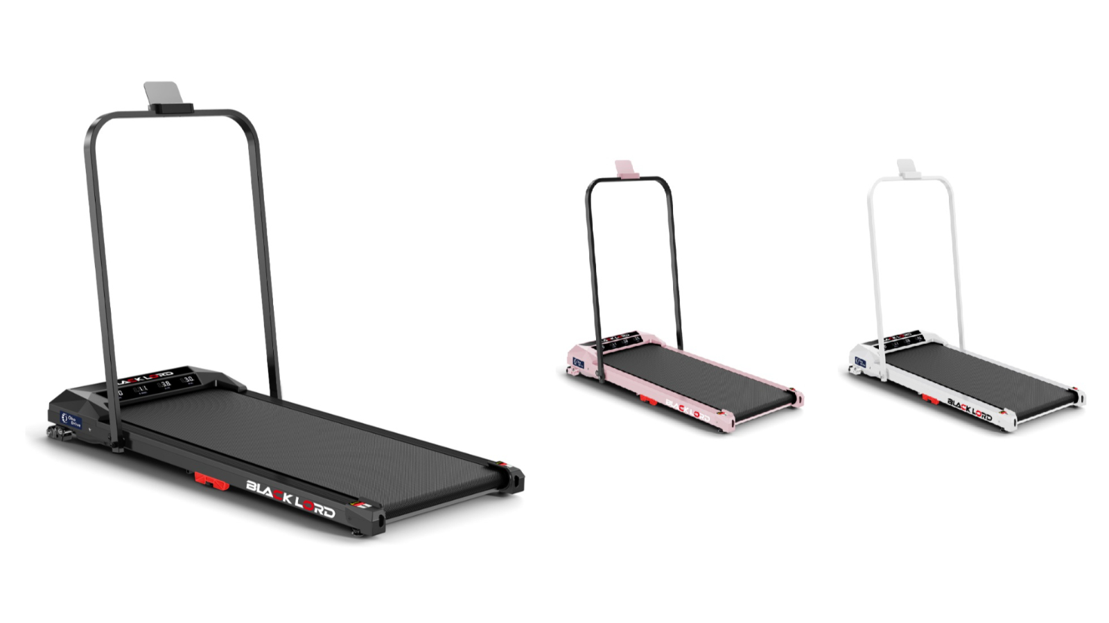 Black Lord Under Desk Foldable Incline Electric Walking Pad