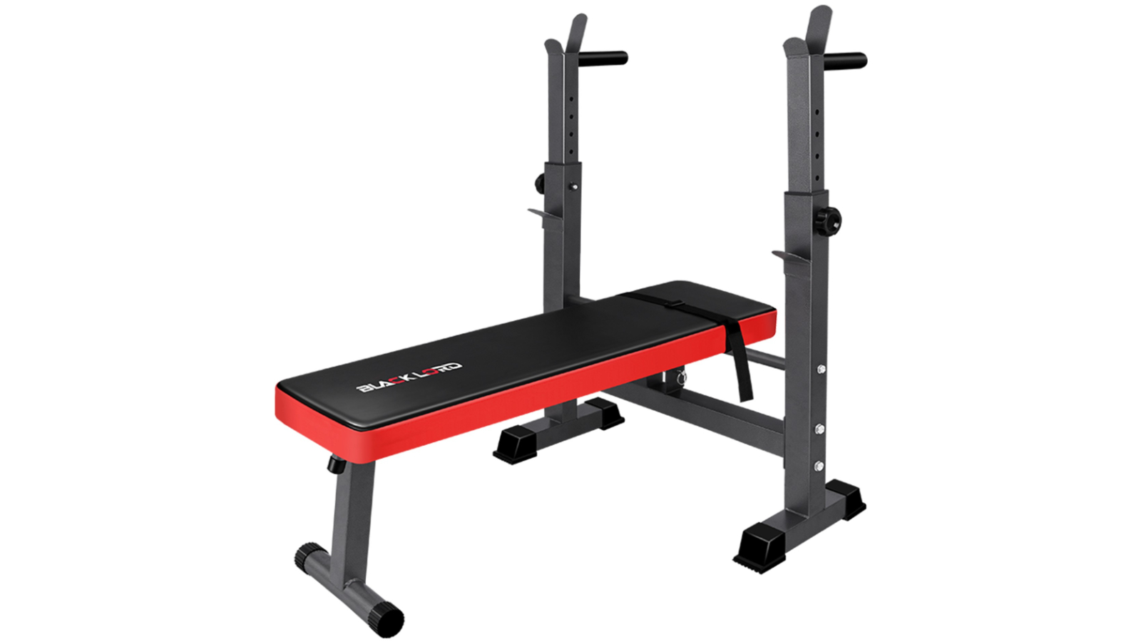 BLACK LORD Foldable Weight Bench with Squat Rack