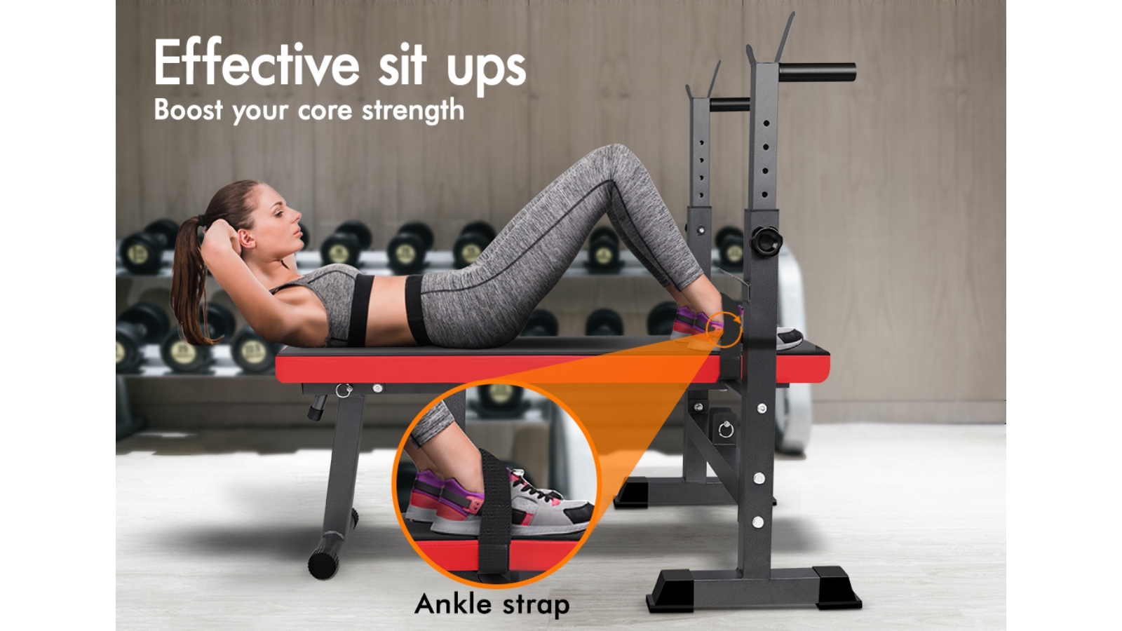 Foldable bench press with squat rack best sale