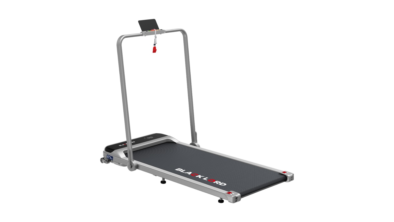 Black Lord Foldable Incline Electric Walking Pad - Silver