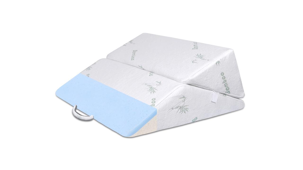 STARRY EUCALYPT Back Leg Bed Wedge Pillow Cool Gel Memory Foam - Bamboo