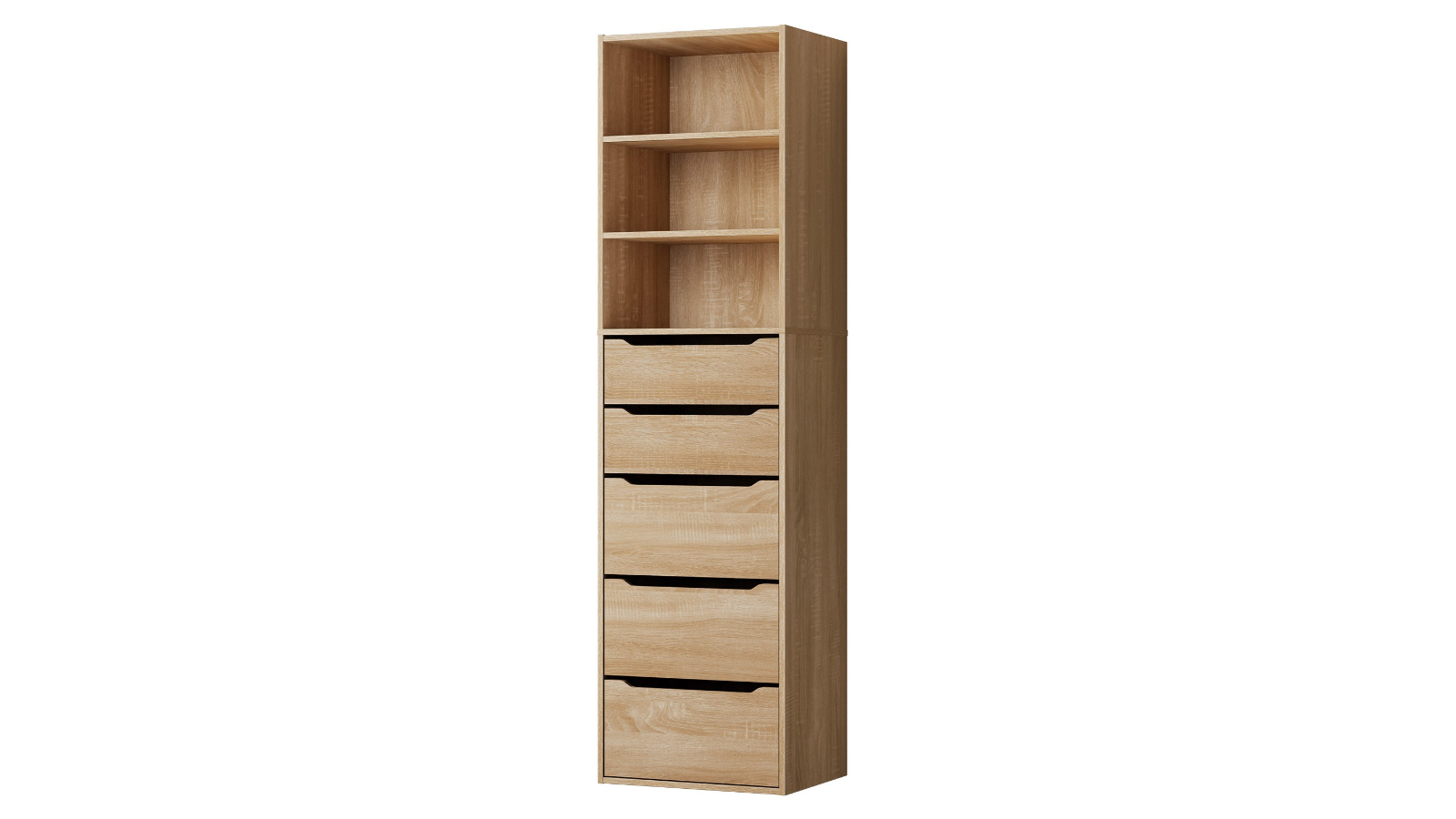 ALFORDSON Wardrobe Clothes Storage Cabinet Closet 5 Drawers - Wood