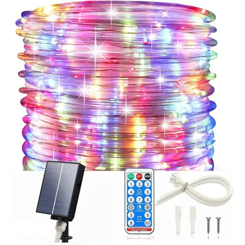 NNETM Twinkle Wonderland Outdoor Solar Rope Light