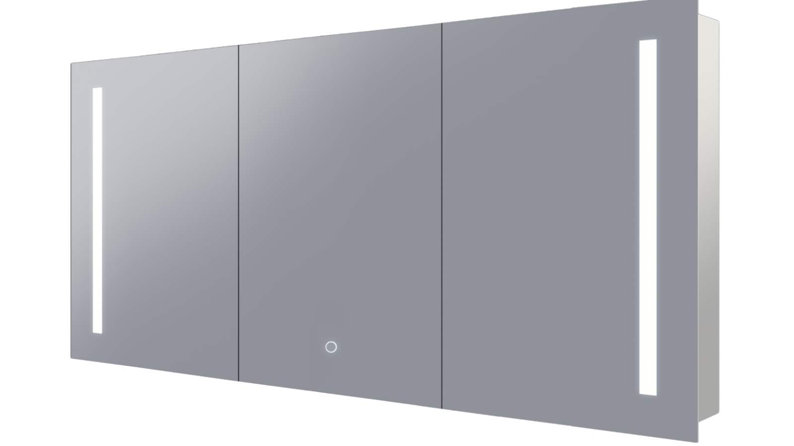 Remer Amber 1500mm Shaving Cabinet with Frontlit LED Mirror & Demister