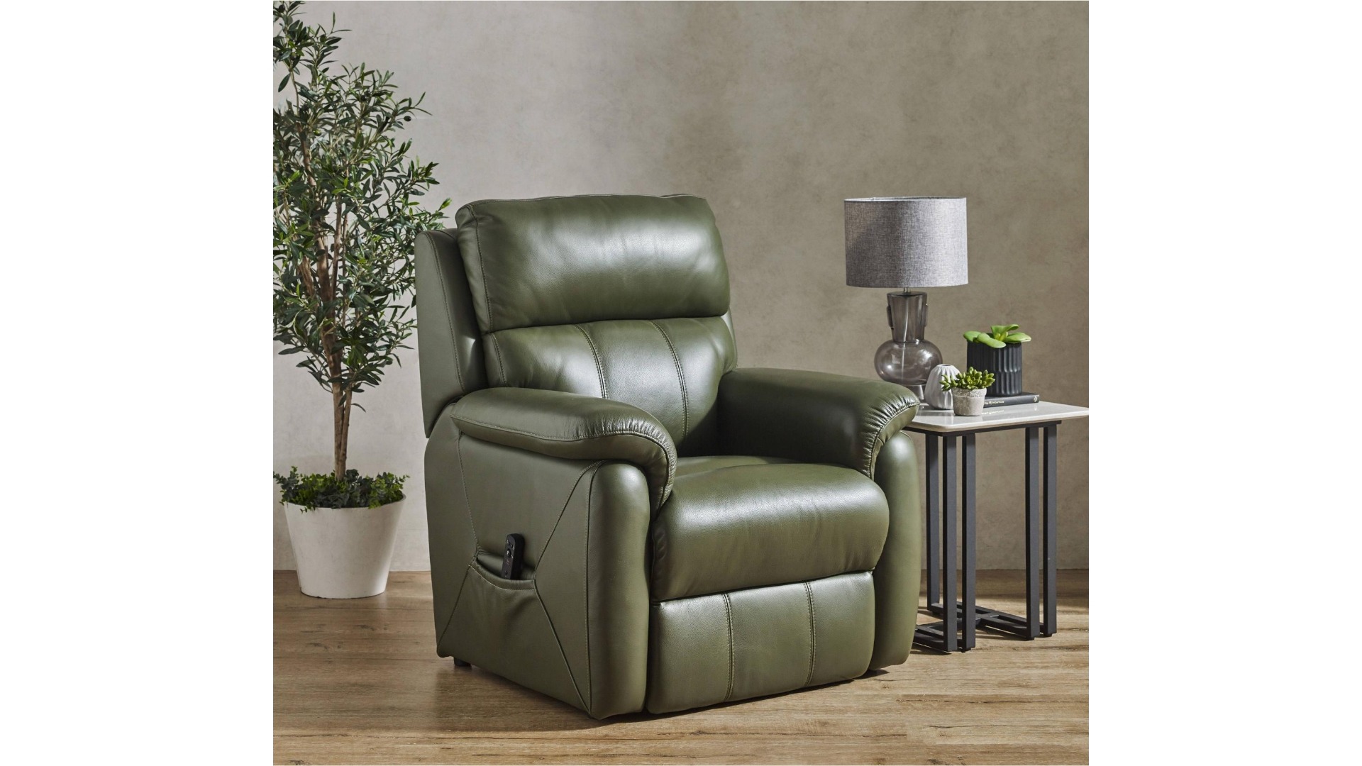 Relay Leather Dual Motor Lift Chair