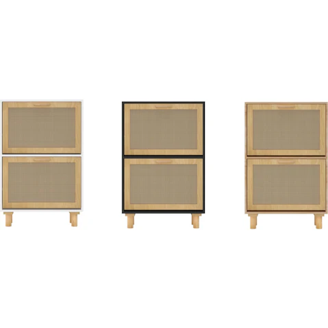 vidaXL 52 x 25 x 80cm Shoe Cabinet