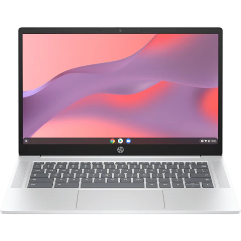 HP Chromebook 14-inch N100/4GB/64GB eMMC Laptop - Glacier Silver