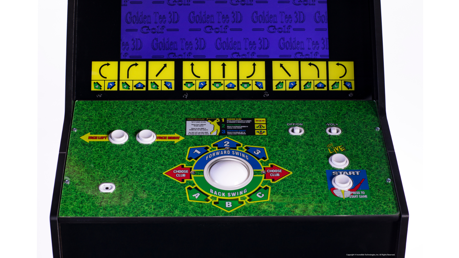 Arcade1up Golden Tee control Panel online