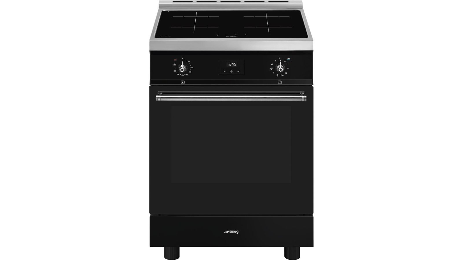 Smeg 60cm Classic Pyrolytic Freestanding Cooker - Gloss Black