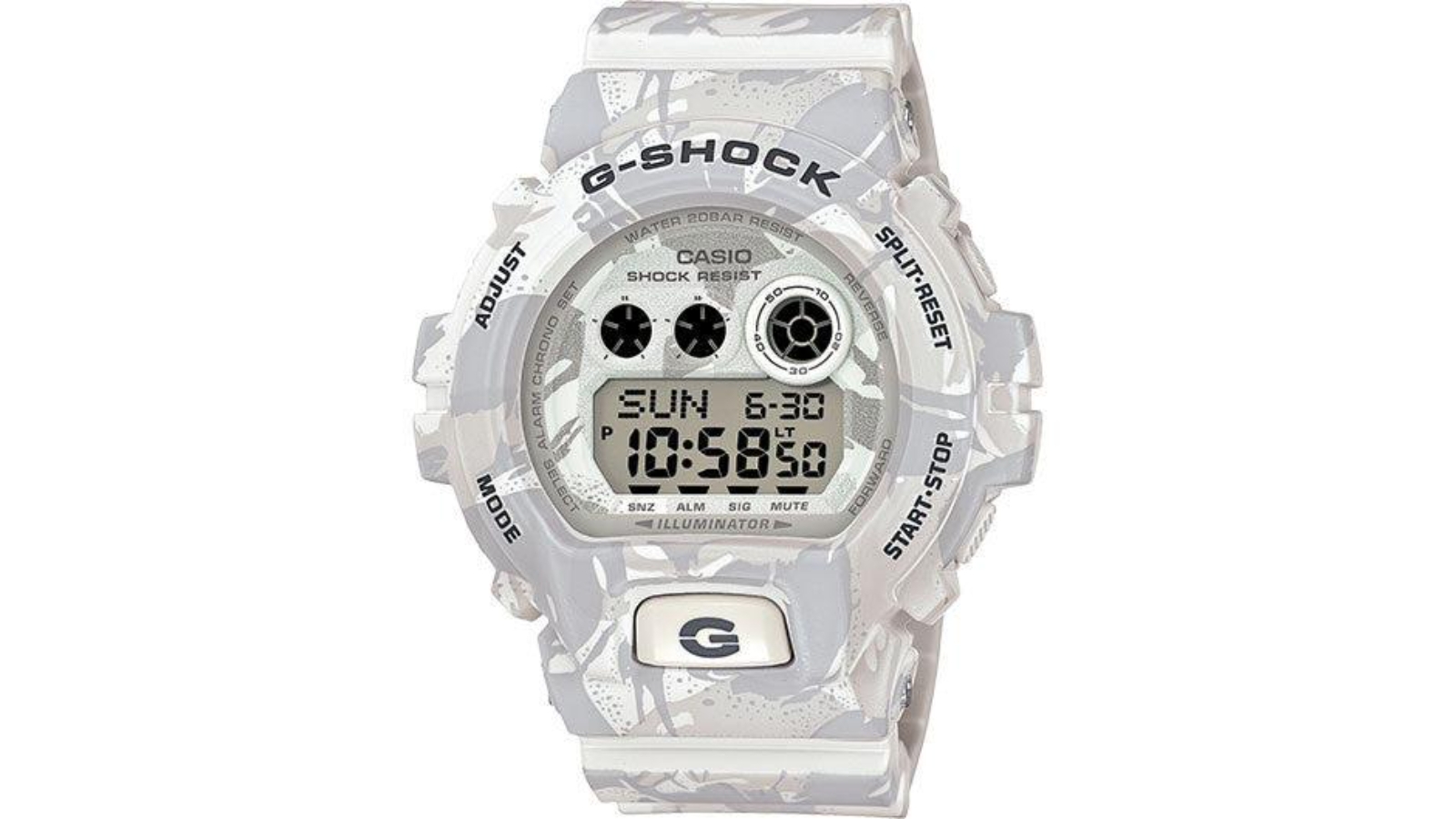 Casio G-Shock GD-X6900MC-7 White Military Camouflage Men's Digital