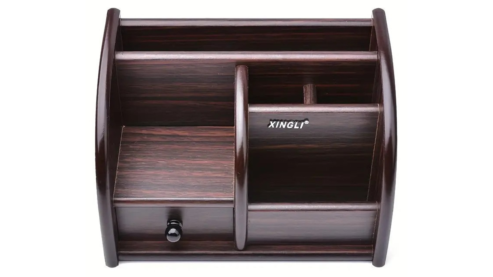 TM Wooden Desk File Organizer with Drawer