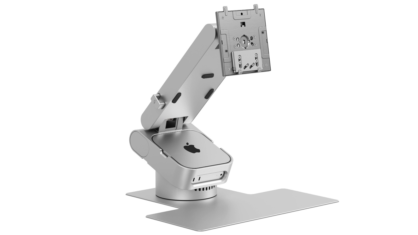 Alogic Aspekt 27inch Omni Stand  for M4/M5/M6 Mac Mini - Silver