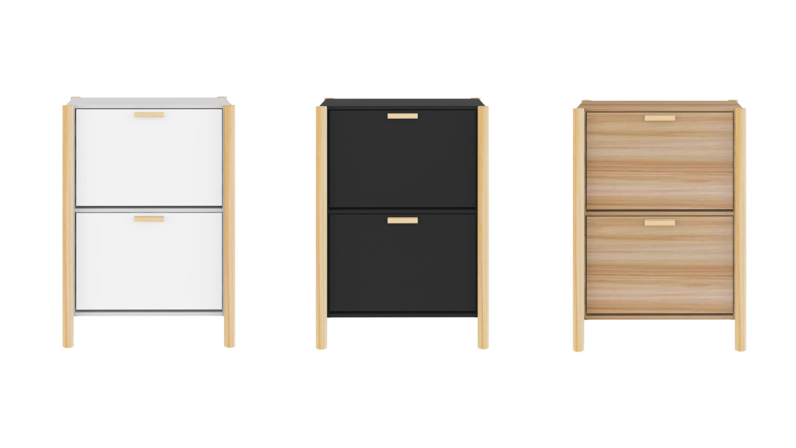 vidaXL 57.5 x33 x 80cm Shoe Cabinet