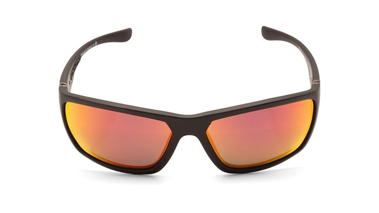 Dirty Dog 53345 Unisex Storm Polarised Sunglasses - Satin Black/Red