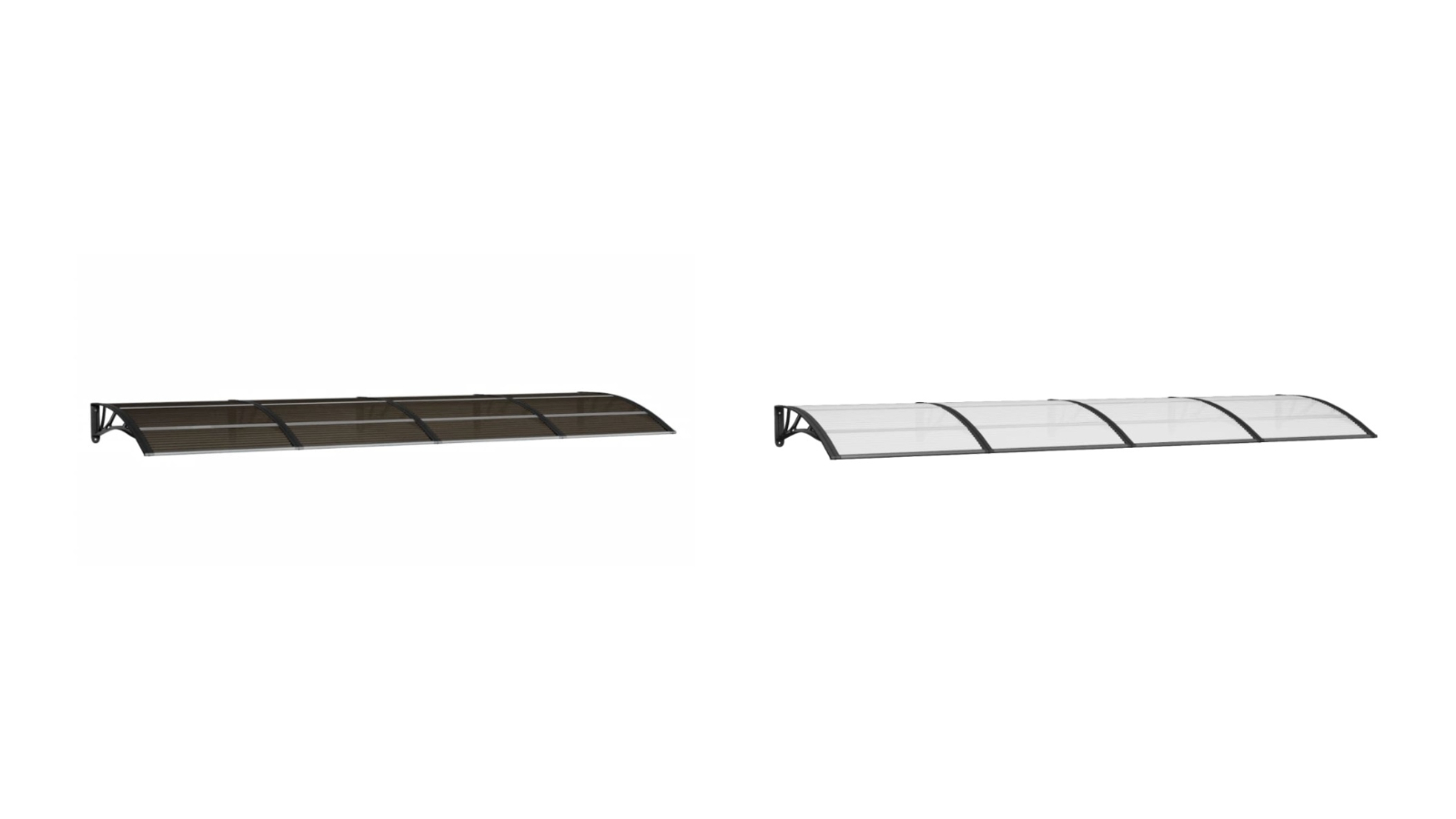 vidaXL Polycarbonate 350 x 100cm Door Canopy