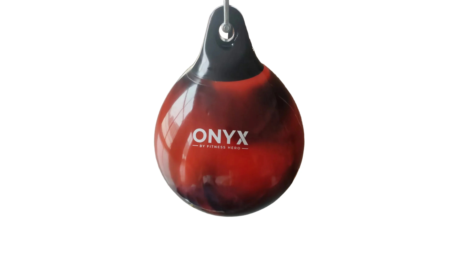 Fitness Hero 2-Tone Series Onyx Flux Premium Aqua Punching Bag - Black/Orange