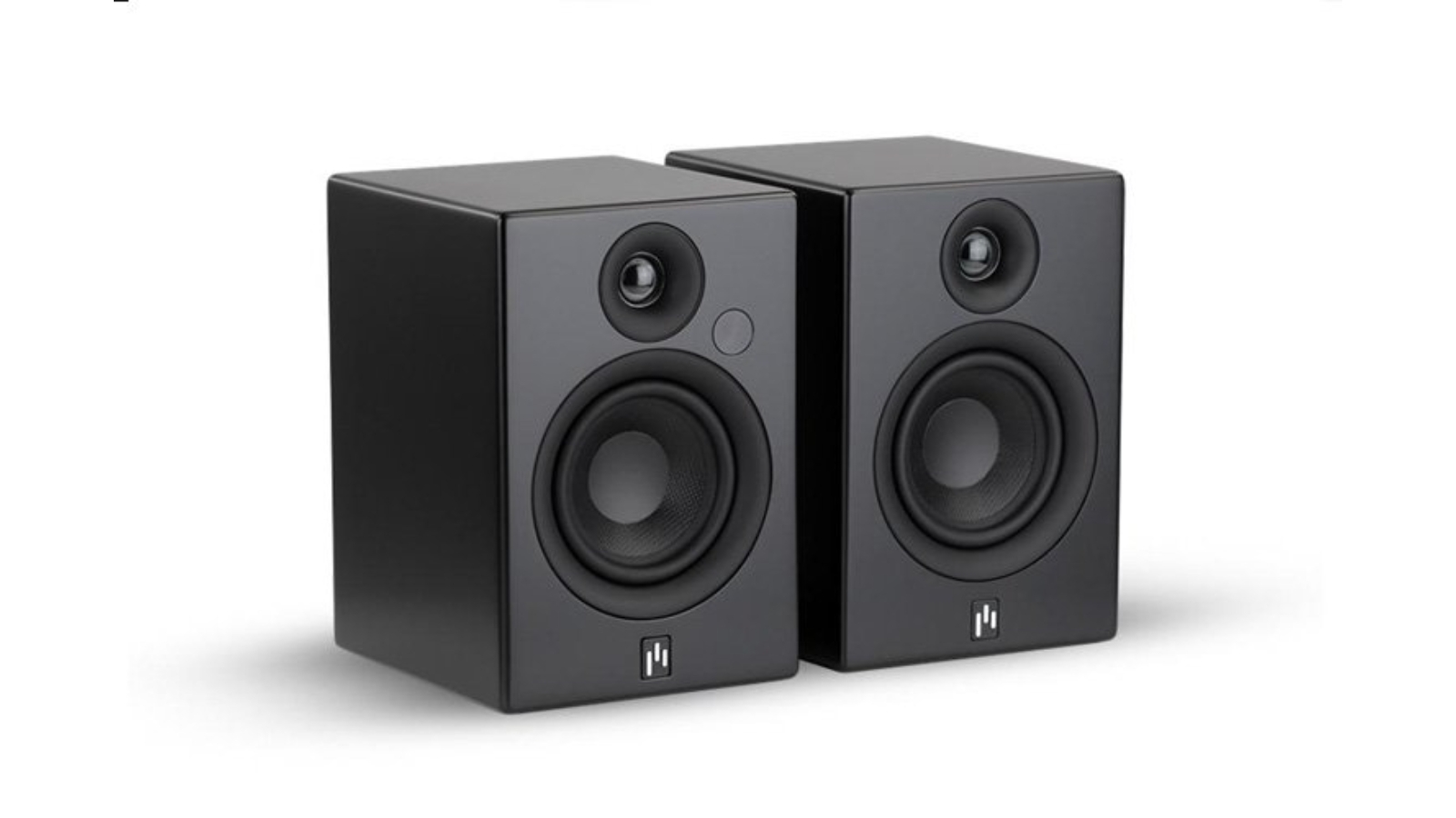 Aperion Allaire Bluetooth Bookshelf Speakers Pair - Matte Black