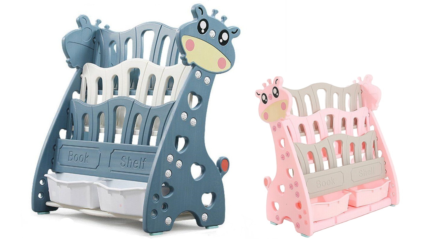 All 4 Kids Lily the Giraffe Bookcase Magazine Bookshelf