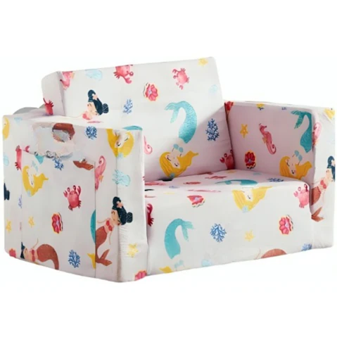 All 4 Kids Mermaid Dreams Flip-Out Couch