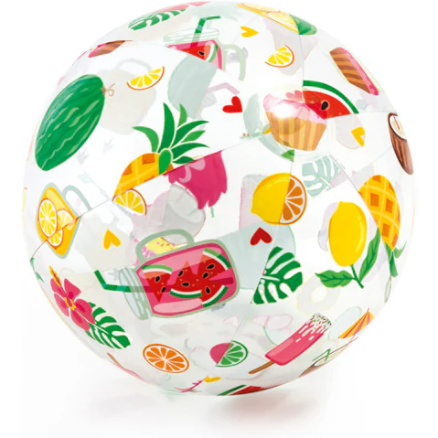 Intex 51cm Kids Assorted Lively Print Ball Beach/Pool Toy
