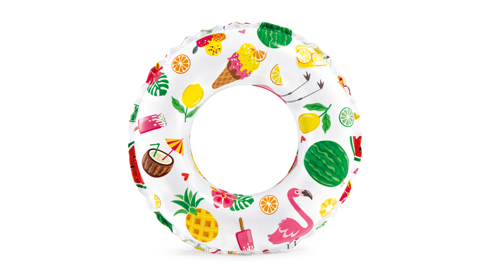 Intex Assorted Inflatable Lively Print Design Swim Pool Float - 51cm
