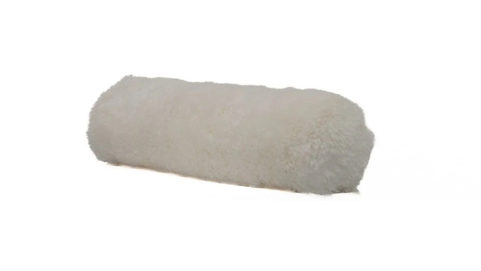 Naturally Sheepskins 15 x 50cm Shearling Lumbar Cushion with Insert - Ivory