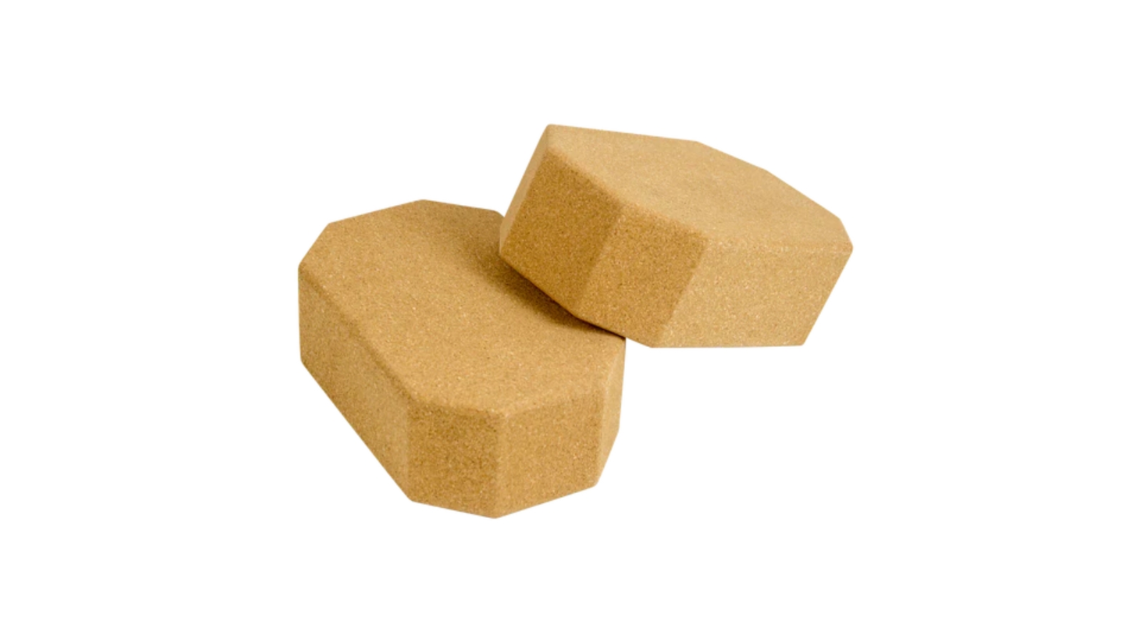 Serrano 2 Piece Natural Cork Octagon Yoga Blocks Set 