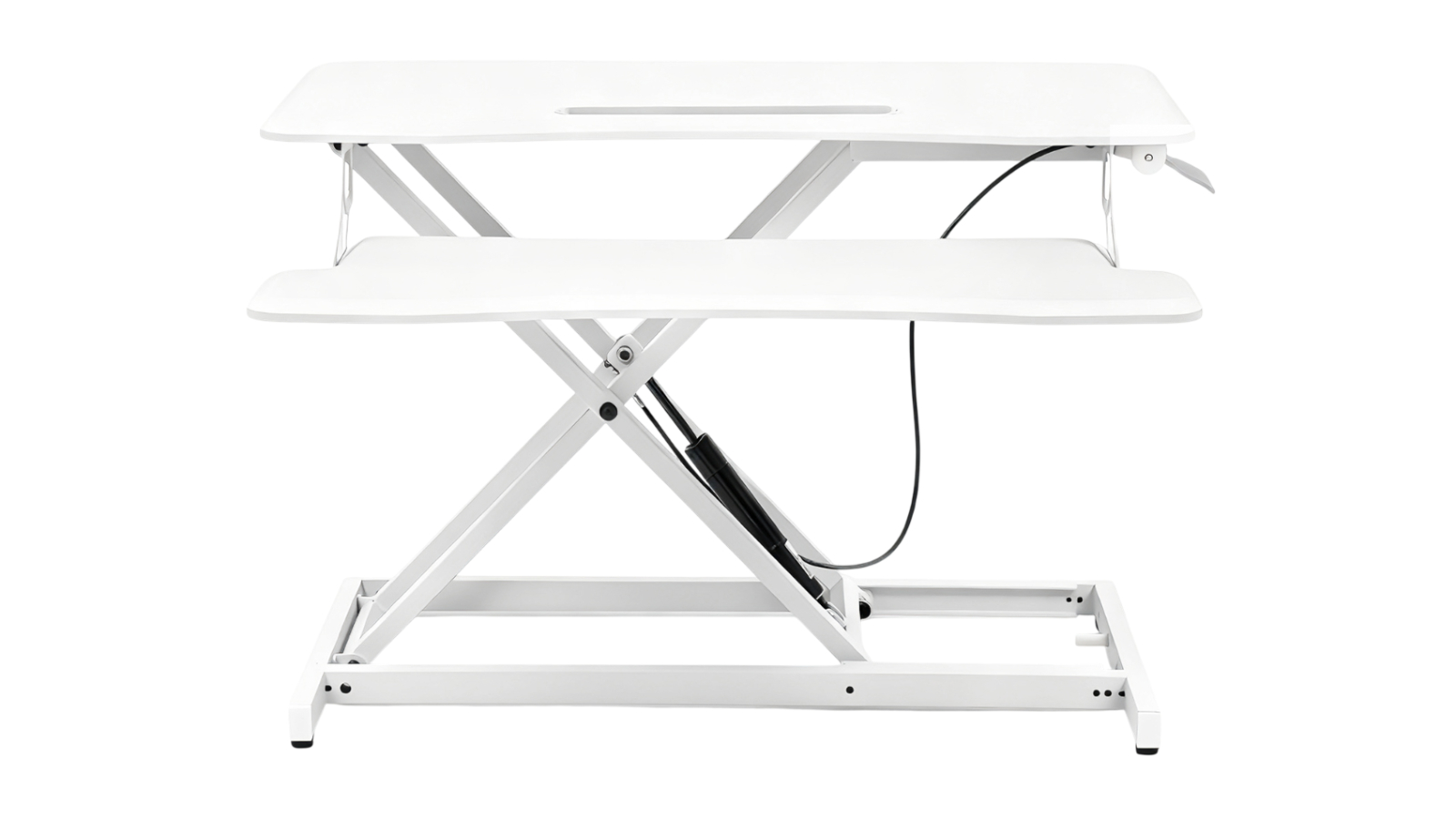 Advwin 80cm Height Adjustable Standing Desk Converter - White
